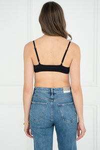 TRIANGLE BRALETTE-BK