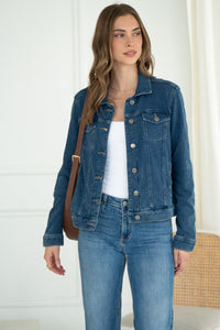 BROOKE DENIM SWEATSHIRT JACKET-BL