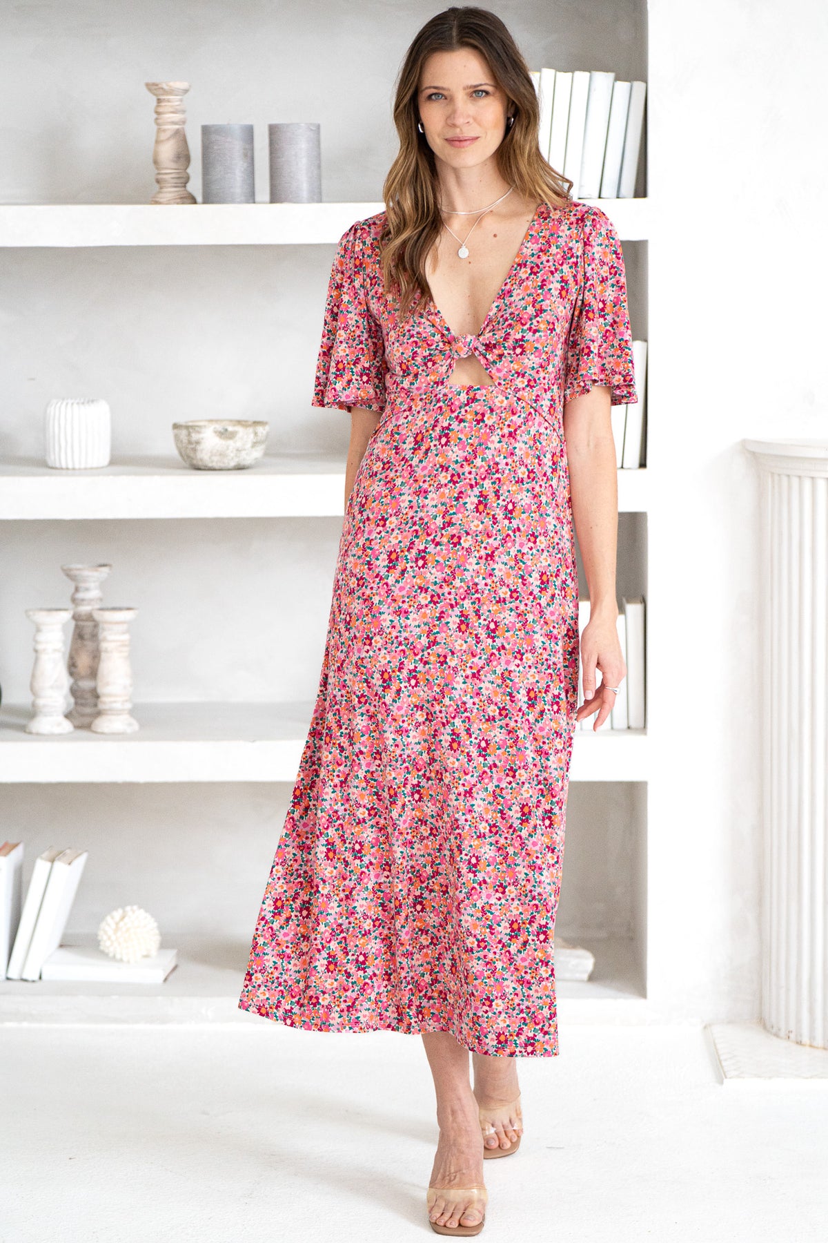 MAVIS DOLCE FLORAL MIDI DRESS