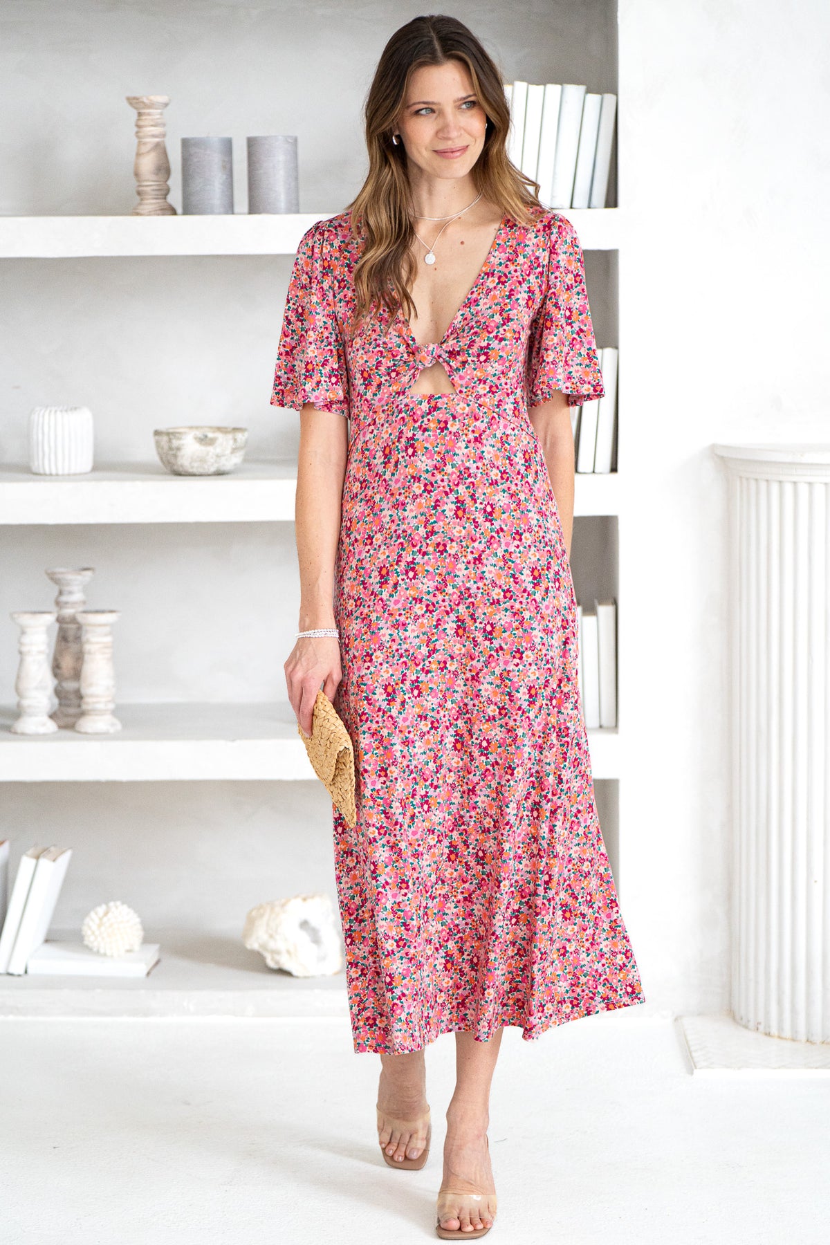 MAVIS DOLCE FLORAL MIDI DRESS