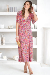 MAVIS DOLCE FLORAL MIDI DRESS
