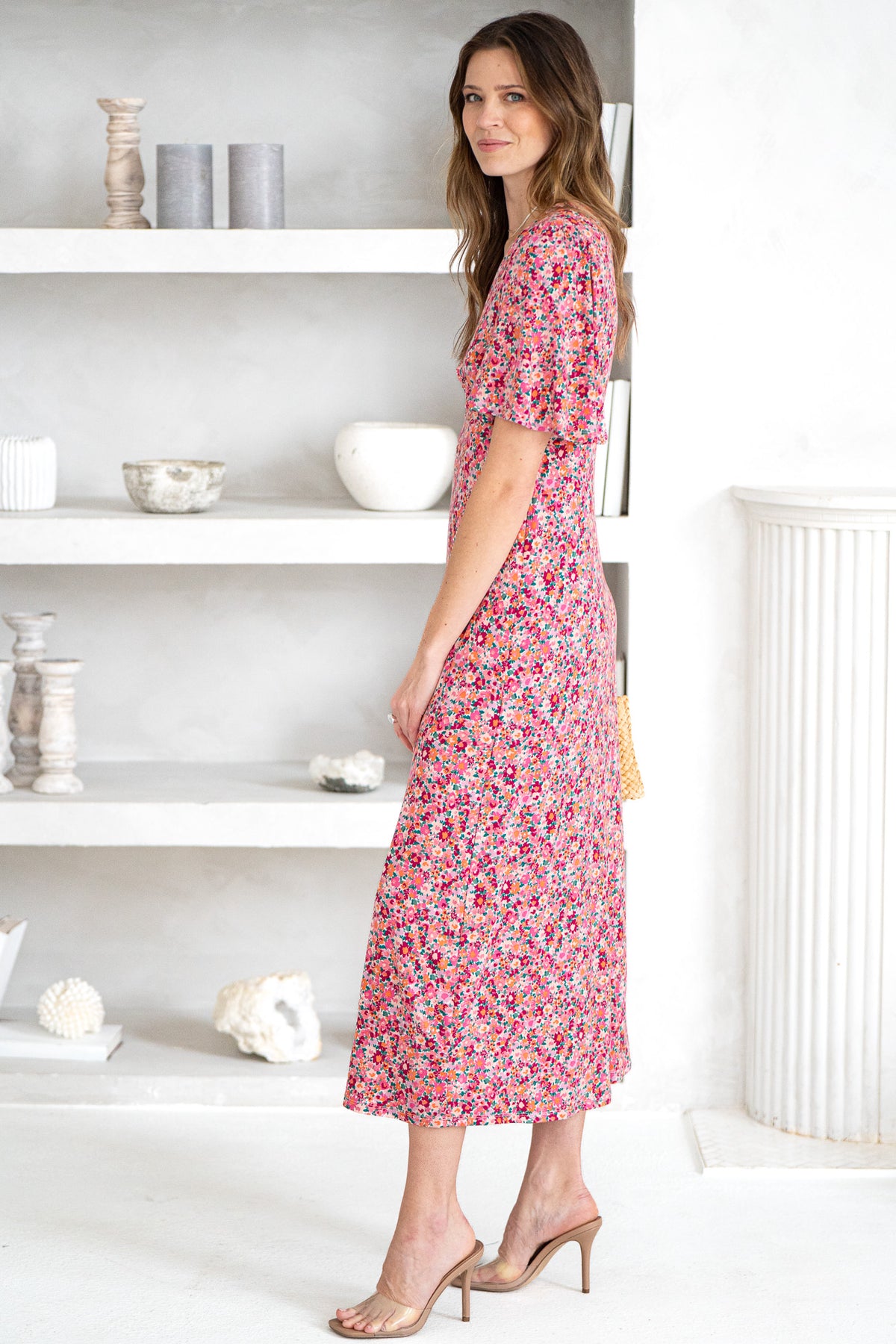 MAVIS DOLCE FLORAL MIDI DRESS