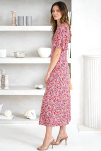 MAVIS DOLCE FLORAL MIDI DRESS
