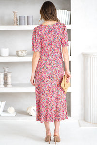MAVIS DOLCE FLORAL MIDI DRESS