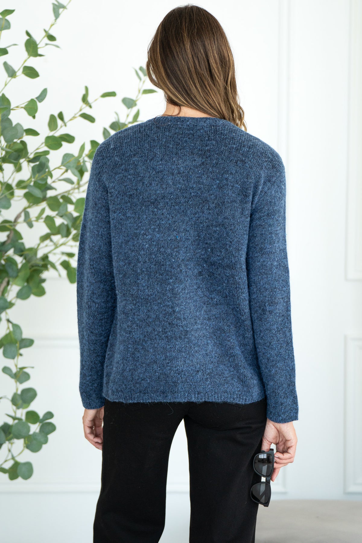LOVE STORY TIE FRONT CARDIGAN-BL