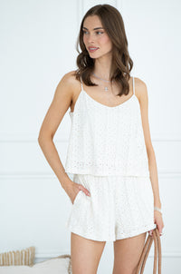 SYLVIE EYELET TANK