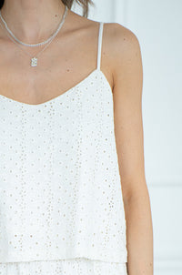 SYLVIE EYELET TANK