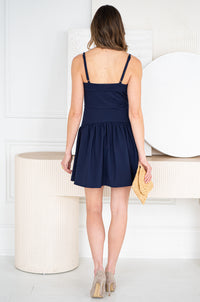 SONOMA STRETCH SQUARE NECK MINI DRESS