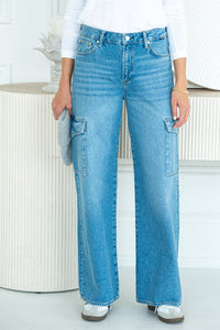 CARINA CARGO POCKET JEANS