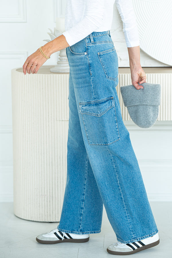 CARINA CARGO POCKET JEANS