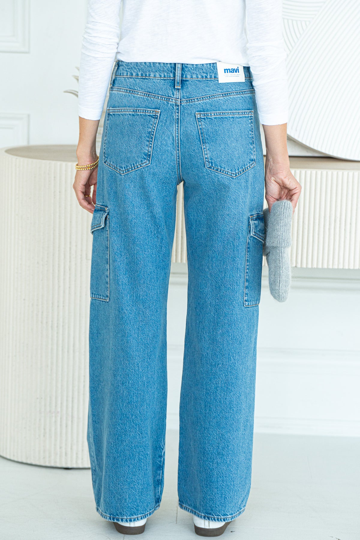 CARINA CARGO POCKET JEANS