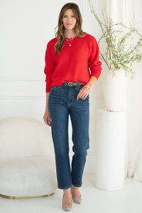 AVERY CREWNECK SWEATER-RD