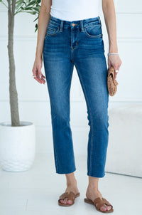 JEANNE SLIM STRAIGHT LEG JEANS-BL