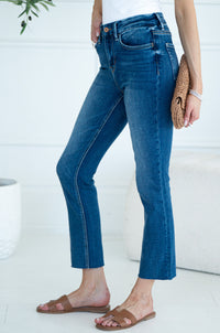 JEANNE SLIM STRAIGHT LEG JEANS-BL