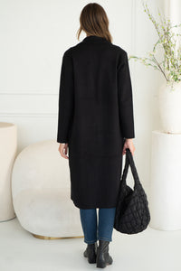 VICKI KNIT COAT-BK