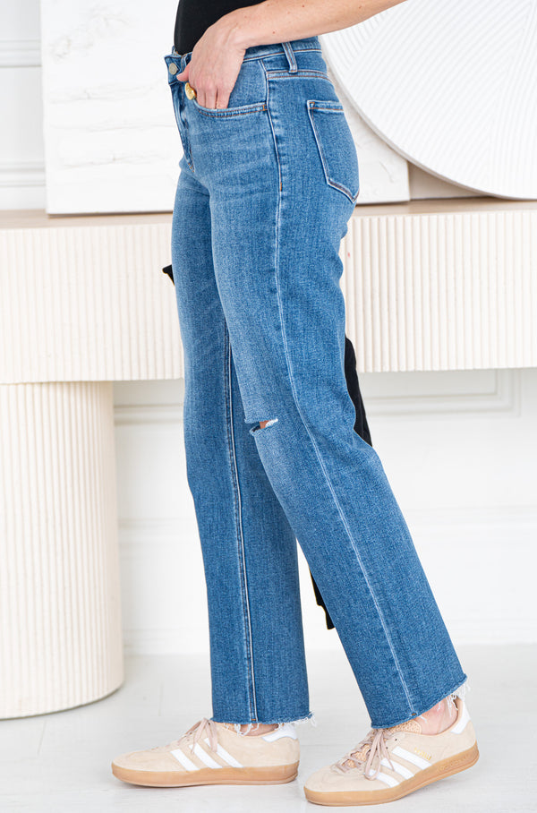 VICTORIA STRAIGHT LEG JEANS-DB