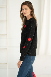 PHILIPPA FLECK HEART SWEATER