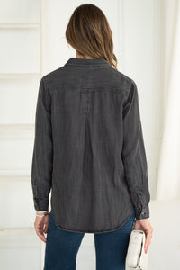 BURKE DENIM SHIRT-BK