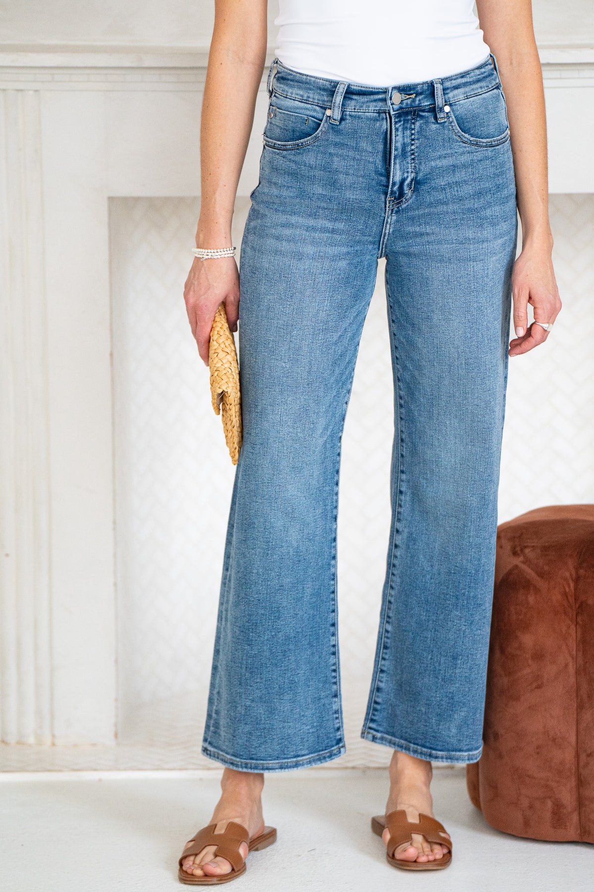 STRIDLER SLIM WIDE LEG JEANS