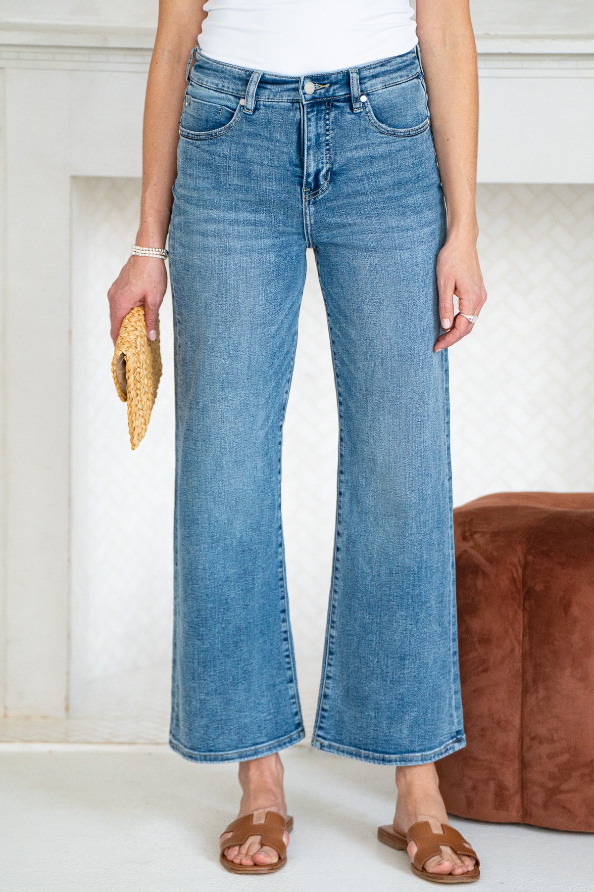 STRIDLER SLIM WIDE LEG JEANS