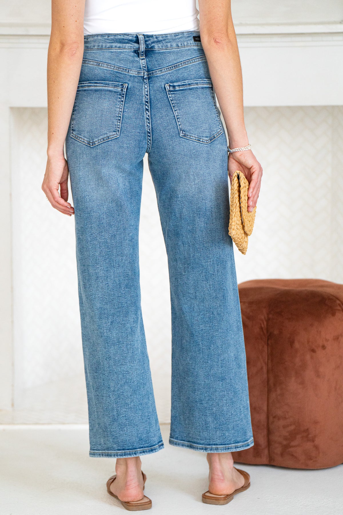 STRIDLER SLIM WIDE LEG JEANS