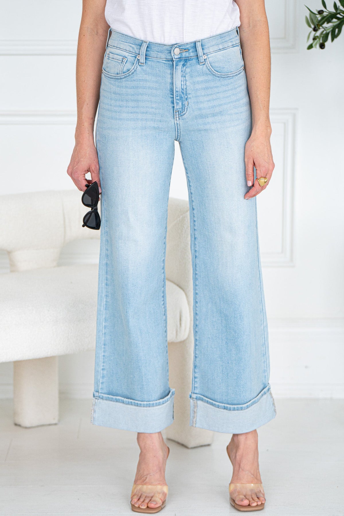 ARIAH CUFFED JEANS-LB