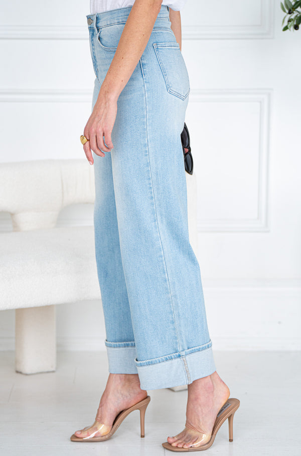 ARIAH CUFFED JEANS-LB