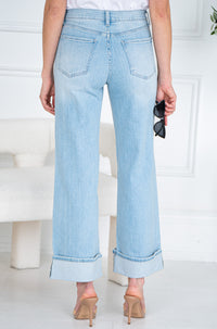 ARIAH CUFFED JEANS-LB
