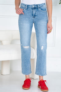 VICTORIA STRAIGHT LEG CROPPED JEANS-LB
