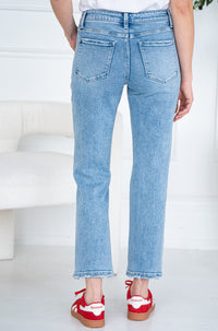 VICTORIA STRAIGHT LEG CROPPED JEANS-LB