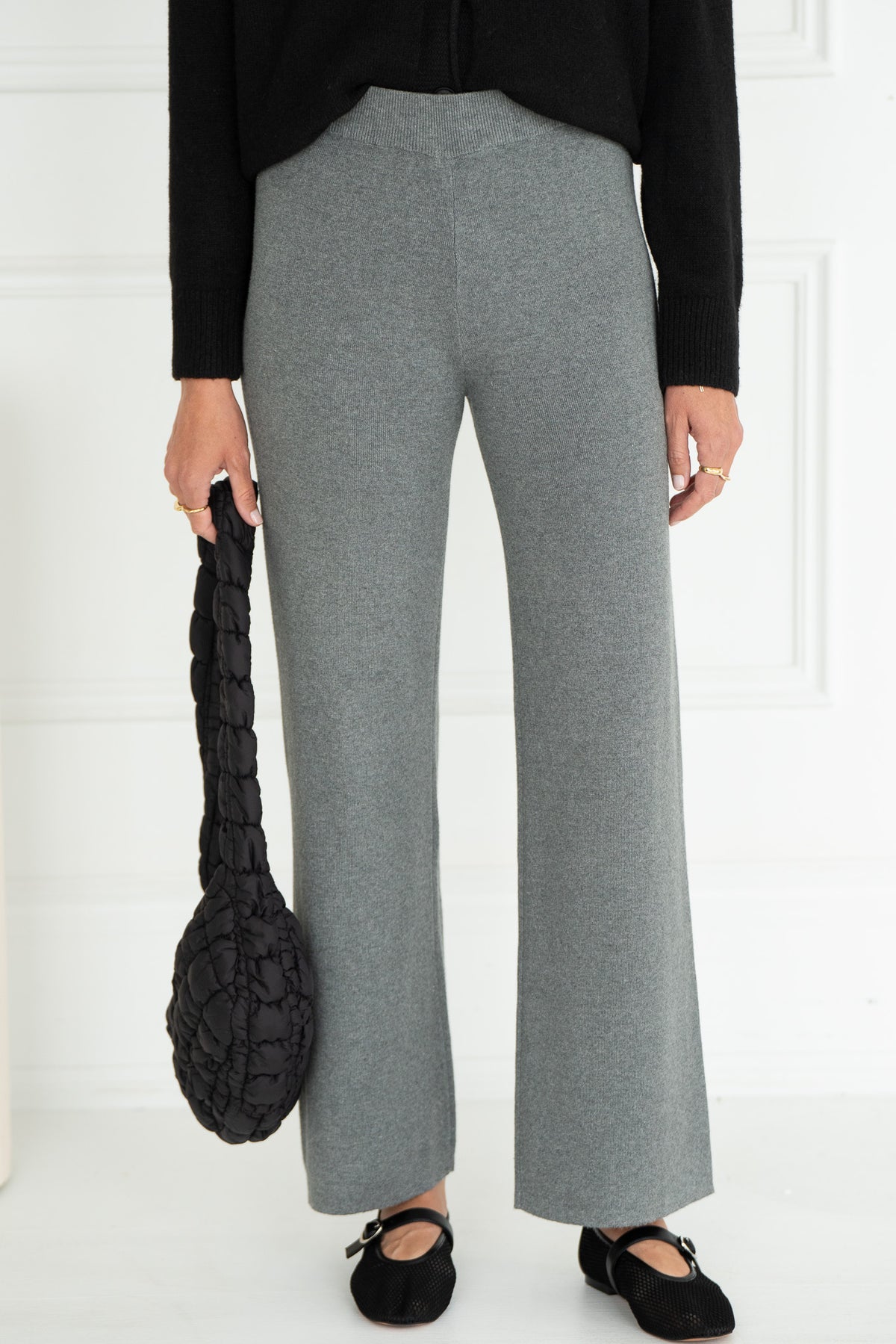 PACEY WIDE LEG KNIT PANTS-CH
