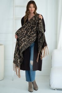 LEO LEOPARD SCARF