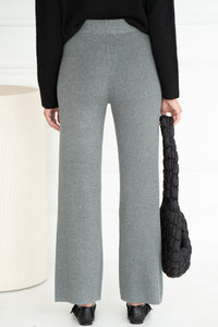 PACEY WIDE LEG KNIT PANTS-CH