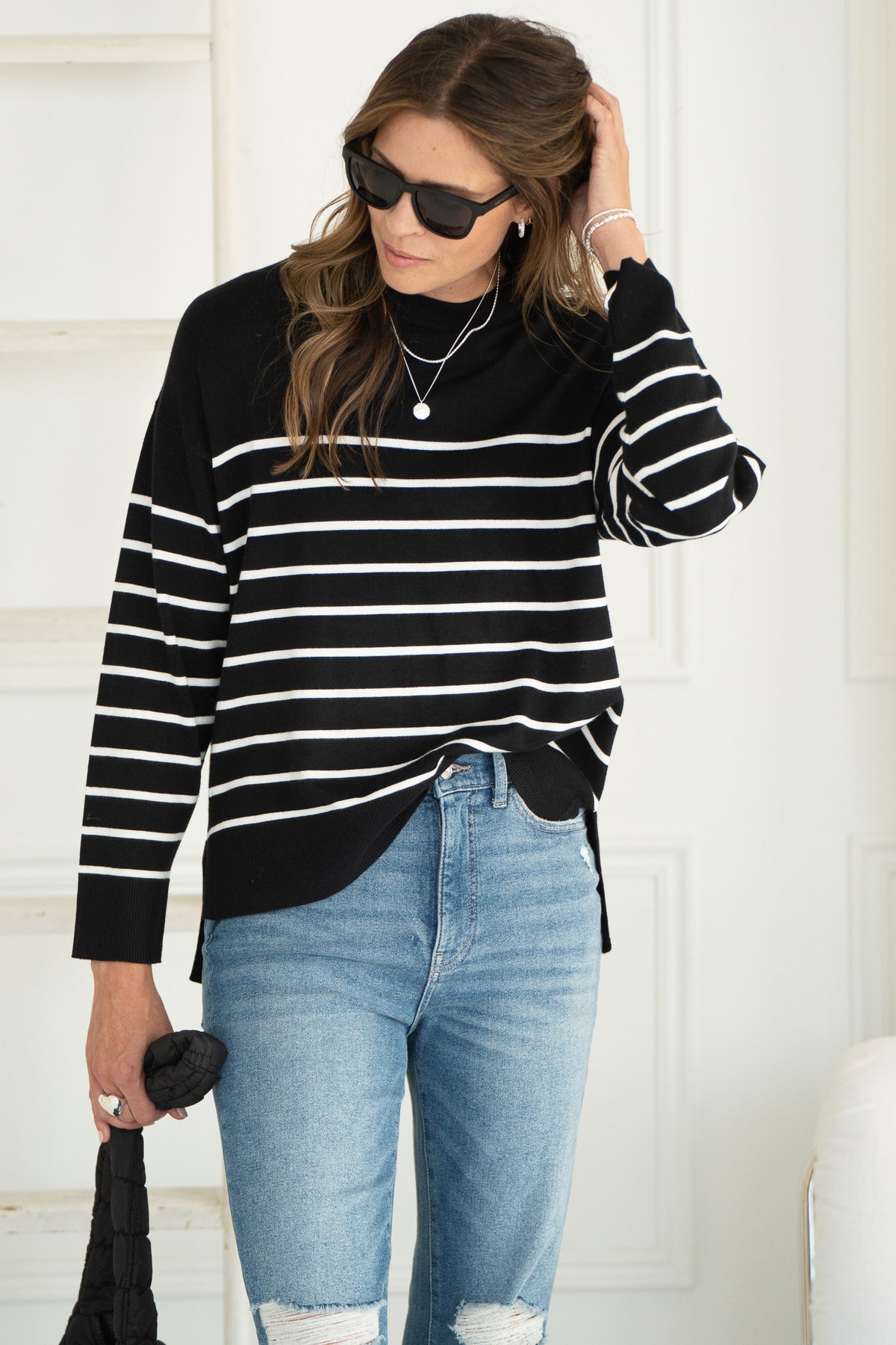 BILLIE STRIPE SWEATER