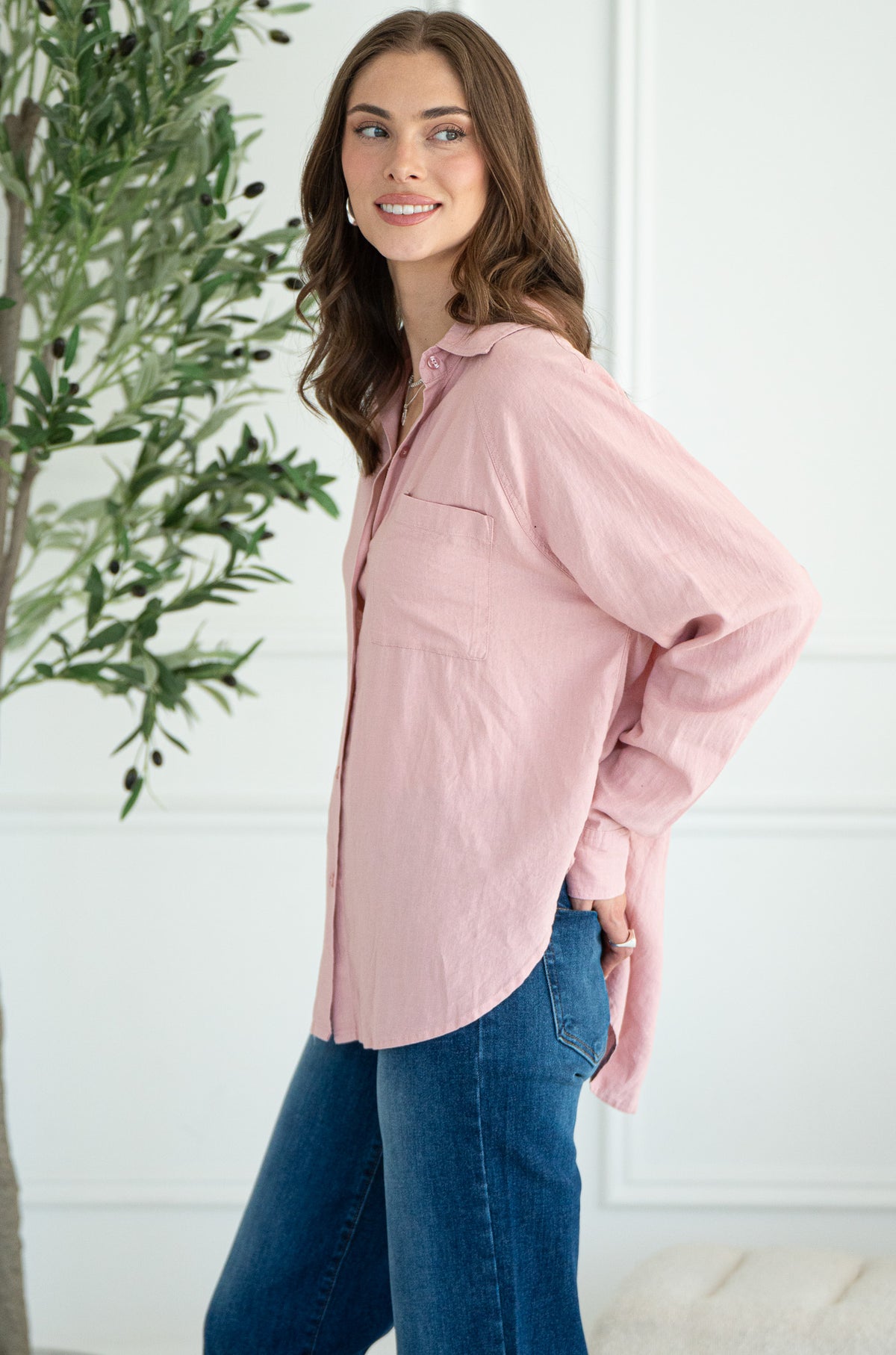 PERFECT LINEN TOP-PS