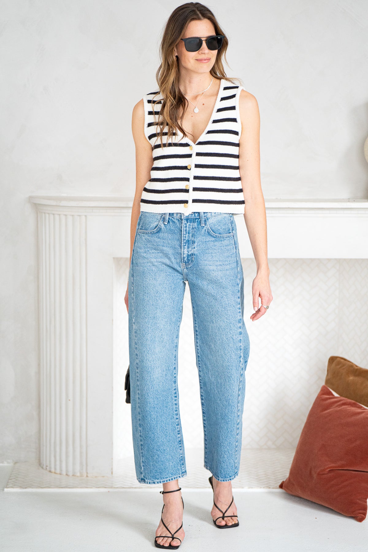 LOLO COTTON STRIPE VEST
