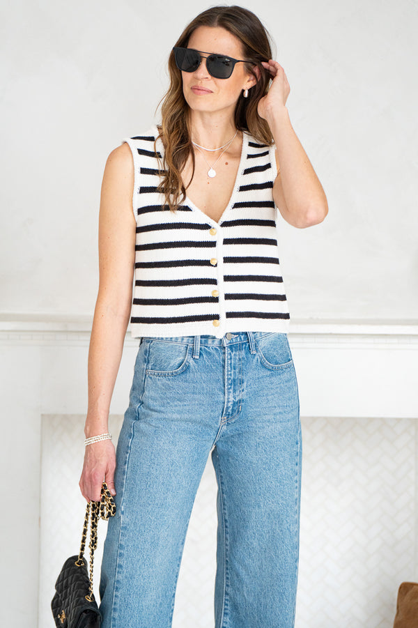 LOLO COTTON STRIPE VEST