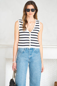 LOLO COTTON STRIPE VEST