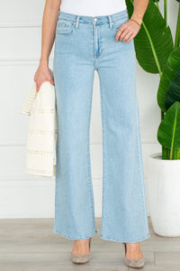 KOVE WIDE LEG JEANS-LB
