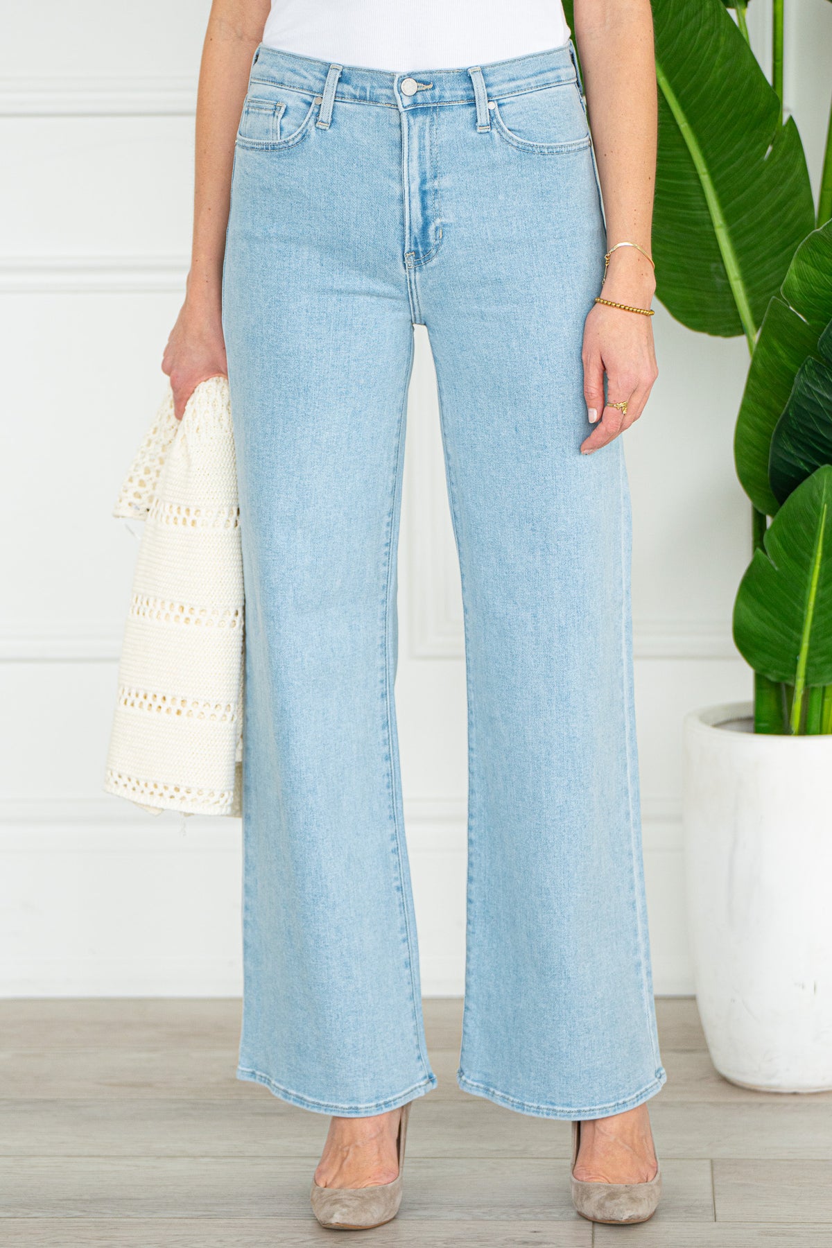 KOVE WIDE LEG JEANS-LB