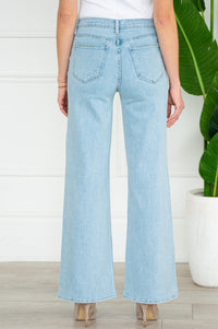 KOVE WIDE LEG JEANS-LB