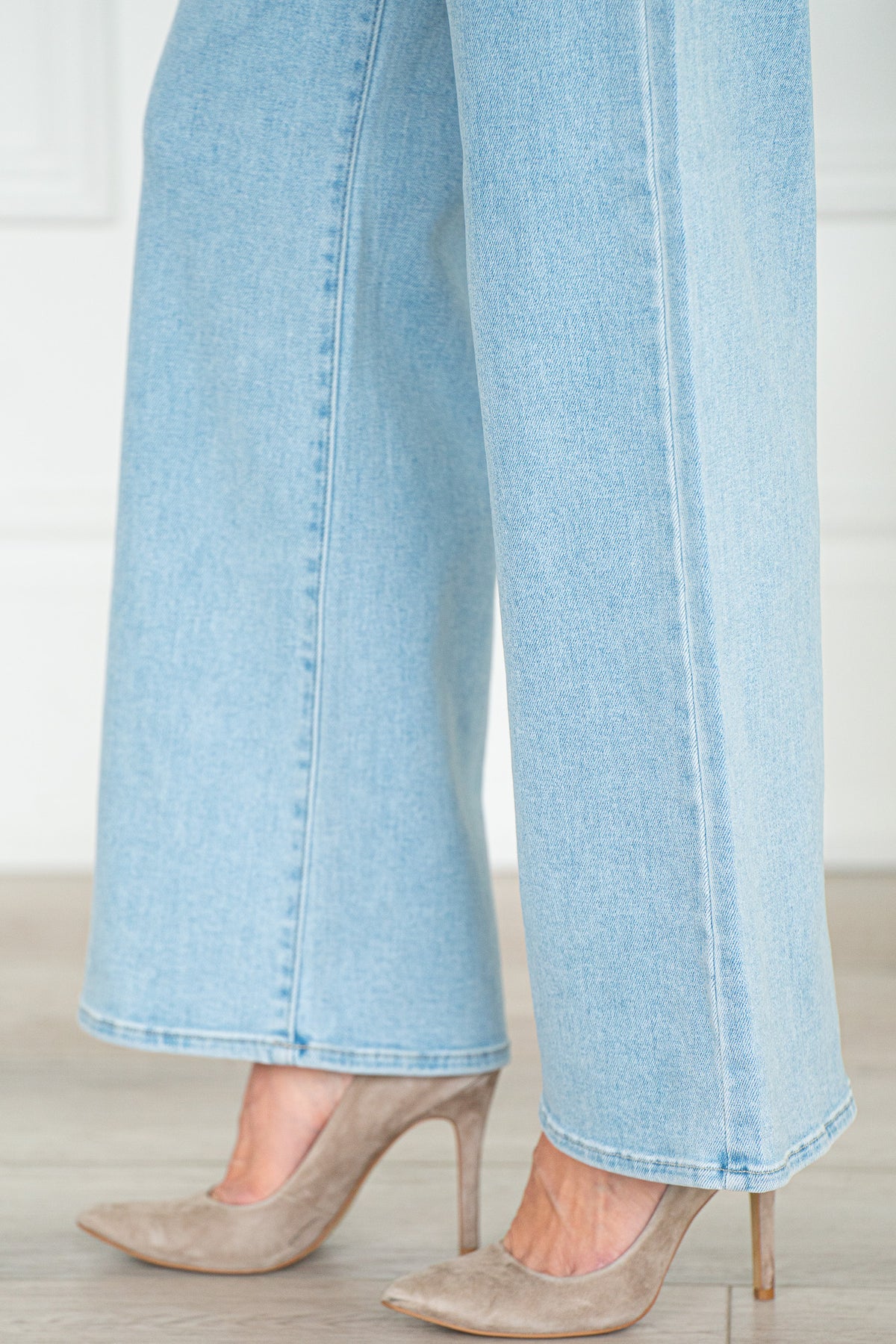 KOVE WIDE LEG JEANS-LB