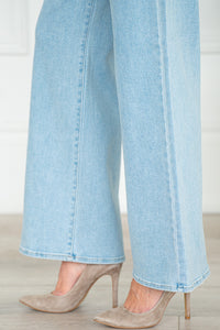 KOVE WIDE LEG JEANS-LB