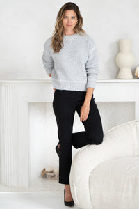 NIKA WHIPSTITCH DETAIL SWEATER