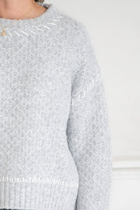 NIKA WHIPSTITCH DETAIL SWEATER