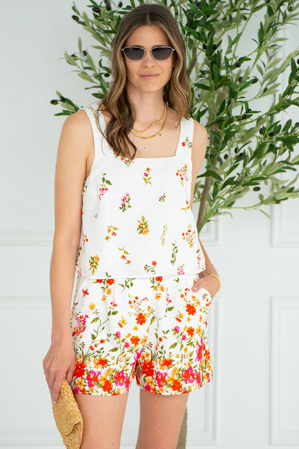 SUNDRENCHED LINEN TOP