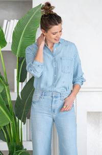 MADERA TENCEL EMBROIDERED BLOUSE