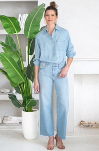 MADERA TENCEL EMBROIDERED BLOUSE