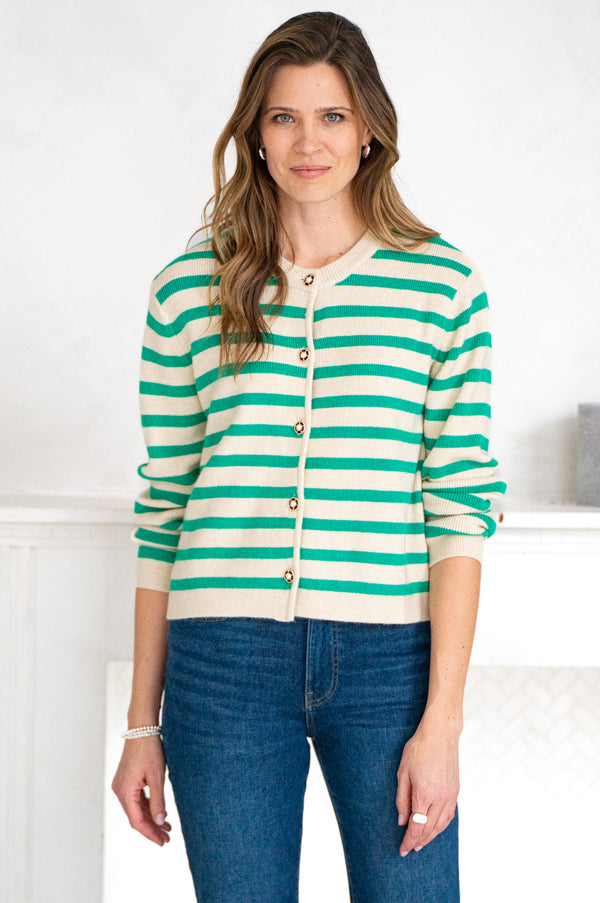 MORRO STRIPE CARDIGAN-GR
