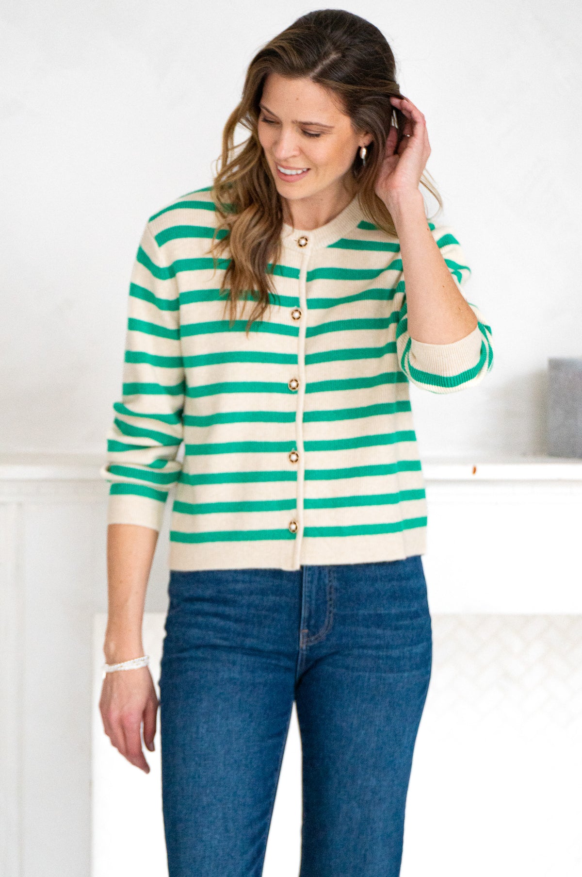 MORRO STRIPE CARDIGAN-GR